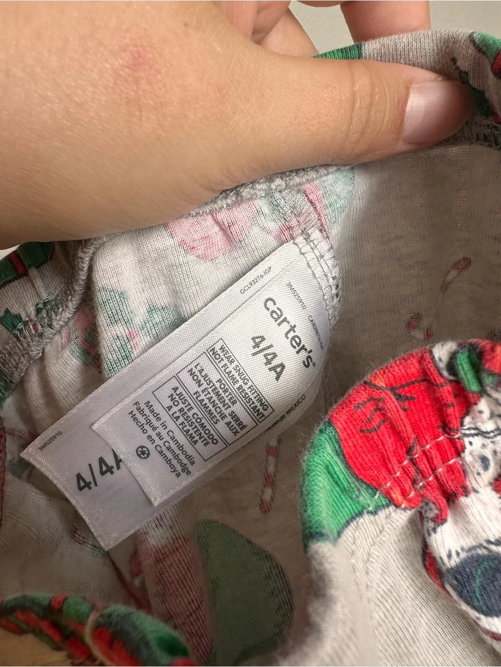 Carters 4T Christmas pajama pants